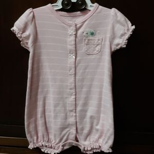 Carter's 9 month pink mouse romper